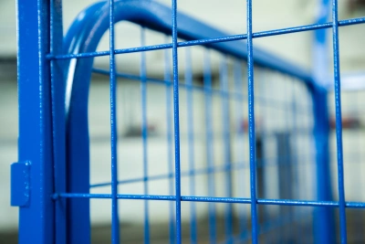 Тележка платформенная TOR ТП-2С (600х900) с бортами из сетки и двумя ручками (колеса 160 мм) купить в Москве с доставкой по всей России | ProtosMarket.ru