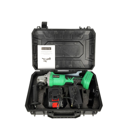Углошлифовальная машина Zitrek ZKAG20-125 PRO (125мм, 20B, Li-Ion аккум. 4 Aч - 1шт, ЗУ, кейс) по ценам производителя в Челябинске с доставкой по всей России