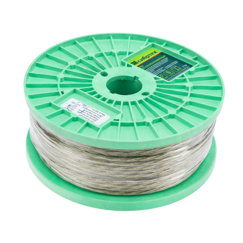 Трос металлополимерный прозрачный ПР-4.0, толщина 4.0 мм, катушка 100 метров Сибртех по ценам производителя в Челябинске с доставкой по всей России