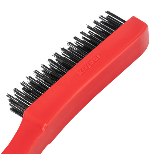 Щетка зачистная четырехрядная, закаленная прямая проволока с пластиковой ручкой Matrix по ценам производителя в Челябинске с доставкой по всей России