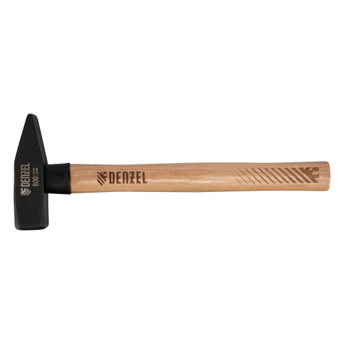 Молоток слесарный, 800 г, кованый квадратный боек, буковая рукоятка Denzel по ценам производителя в Челябинске с доставкой по всей России
