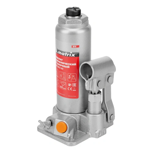 Домкрат гидравлический бутылочный, 2 т, h подъема 181-345 мм Matrix по ценам производителя в Челябинске с доставкой по всей России