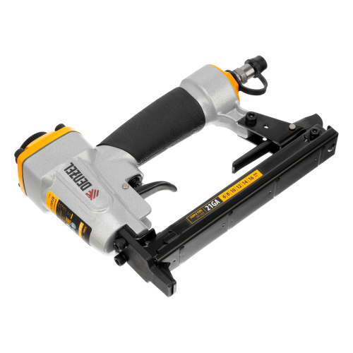 Степлер пневматический PS8016 для прямоугольных скоб 21GA от 6 до 16 мм Denzel по ценам производителя в Челябинске с доставкой по всей России