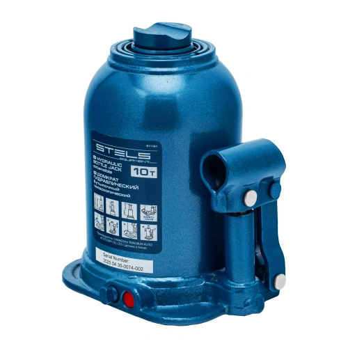 Домкрат гидравлический бутылочный телескопический, 10 т, подъем 180-430 мм Stels по ценам производителя в Челябинске с доставкой по всей России