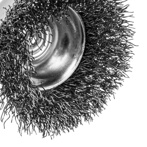 Набор щеток для дрели, 1 Плоская 50мм, 2 Чашки 25-50мм, шпилька, нерж. вит. проволока Denzel по ценам производителя в Челябинске с доставкой по всей России