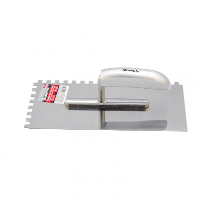 Гладилка из нержавеющей стали, 280 x 130 мм, деревянная ручка, зуб 8 x 8 мм Matrix по ценам производителя в Челябинске с доставкой по всей России