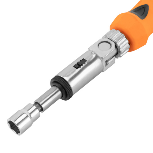 Отвертка реверсивная с шарниром, биты, торцевые головки, 18 шт, Sparta по ценам производителя в Челябинске с доставкой по всей России