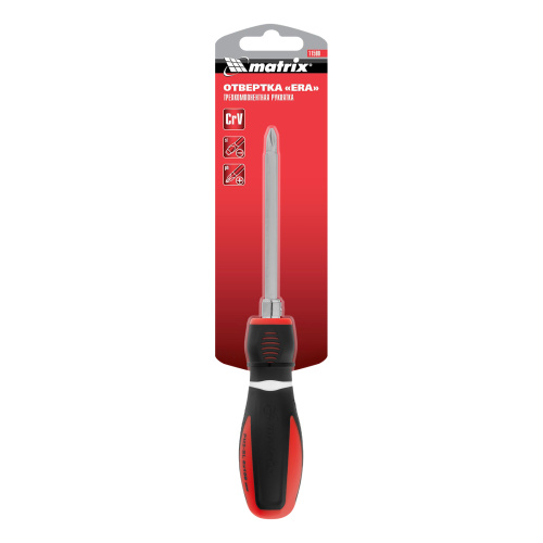 Отвертка комбинированная, SL6/PH2, CrV, двухкомпонентная рукоятка Matrix по ценам производителя в Челябинске с доставкой по всей России