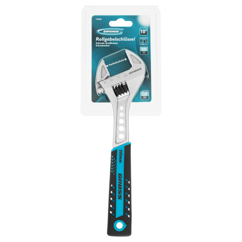 Ключ разводной, 250 мм, CrV, двухкомпонентная ручка Gross по ценам производителя в Челябинске с доставкой по всей России
