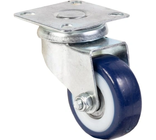 Колесо аппаратное поворотное SCv 25 50 мм (синяя резина) по ценам производителя в Челябинске с доставкой по всей России