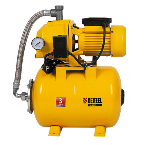 Насосная станция эжекторная PSD800C, 800 Вт, 2400 л/ч, ресивер 24 л, всасывание 20 м Denzel по ценам производителя в Челябинске с доставкой по всей России