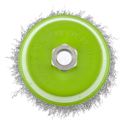 Щетка для УШМ, 100 мм, М14, "чашка", витая проволока Сибртех купить в Москве с доставкой по всей России | ProtosMarket.ru