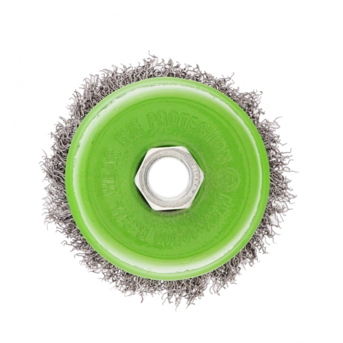 Щетка для УШМ, 75 мм, М14, "чашка", витая проволока 0.3 мм Сибртех по ценам производителя в Челябинске с доставкой по всей России