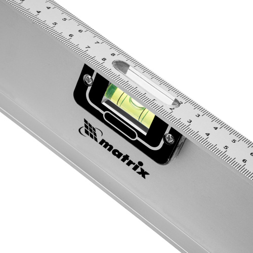 Уровень алюминиевый "Рельс", 800 мм, 3 глазка (1 поворотный) Matrix по ценам производителя в Челябинске с доставкой по всей России