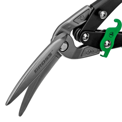 Ножницы по металлу "Piranha", 270 мм, прямой и правый проходной рез, сталь СrMo, двухкомпонентные рукоятки Gross по ценам производителя в Челябинске с доставкой по всей России