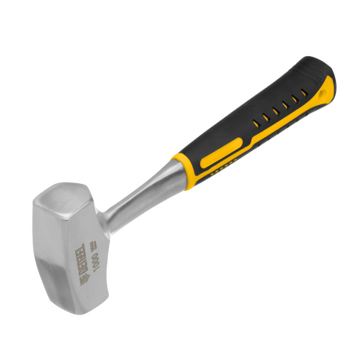 Кувалда 1 кг, цельнометаллическая, двухкомпонентная рукоятка Denzel по ценам производителя в Челябинске с доставкой по всей России