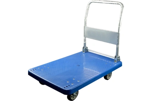 Тележка платформенная пластиковая 170 кг TOR PH170P (720х460) со складной ручкой (резина 100 мм) по ценам производителя в Челябинске с доставкой по всей России