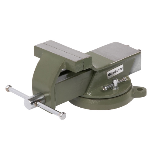 Тиски слесарные, 100 мм, стальные, поворотные Сибртех по ценам производителя в Челябинске с доставкой по всей России