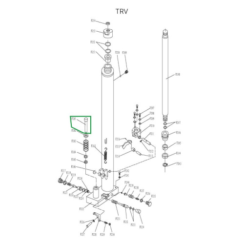 Шток нагнетательный гидроузла для TRV1025/1525 по ценам производителя в Челябинске с доставкой по всей России