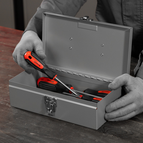 Ящик для инструмента, 284 х 160 х 78 мм, металлический Matrix по ценам производителя в Челябинске с доставкой по всей России