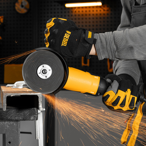 Машина шлифовальная угловая AG125-1100A, 1100 Вт, 125 мм, 3000-11000 об/мин Denzel по ценам производителя в Челябинске с доставкой по всей России