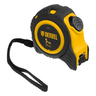 Рулетка 5м х 25мм, обрезиненный корпус, автоматическая фиксация Denzel по ценам производителя в Челябинске с доставкой по всей России