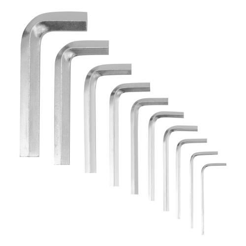 Набор ключей имбусовых HEX, 1.5-10 мм, CrV, 10 шт, никелированный, на кольце Sparta по ценам производителя в Челябинске с доставкой по всей России