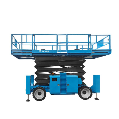 Подъемник самоходный дизельный ножничный с выдвижными платформами SKYER DPL1868 по ценам производителя в Челябинске с доставкой по всей России
