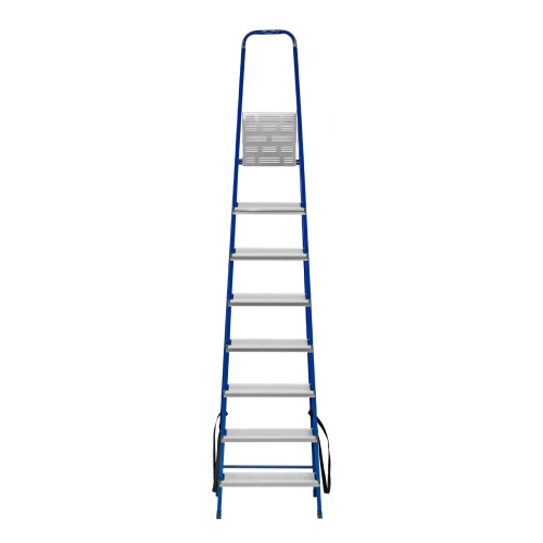 Стремянка, 8 ступеней, стальной профиль, алюминиевые ступени Сибртех по ценам производителя в Челябинске с доставкой по всей России