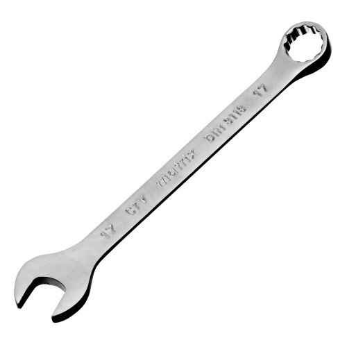 Ключ комбинированный, 17 мм, CrV, матовый хром Matrix по ценам производителя в Челябинске с доставкой по всей России