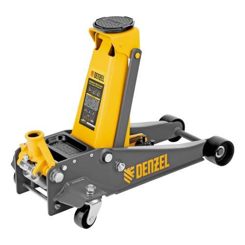Домкрат гидравлический подкатной, 3 т, 125-470 мм, быстрый подъем, проф. Denzel по ценам производителя в Челябинске с доставкой по всей России