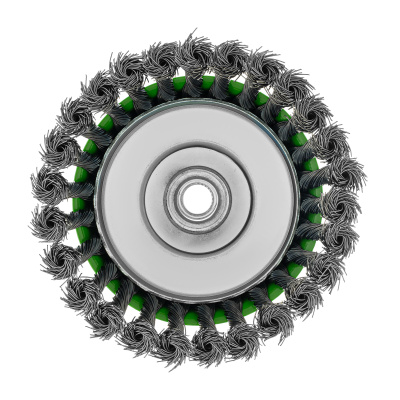 Щетка для УШМ, 125 мм, М14, "чашка", крученая металлическая проволока Сибртех по ценам производителя в Челябинске с доставкой по всей России