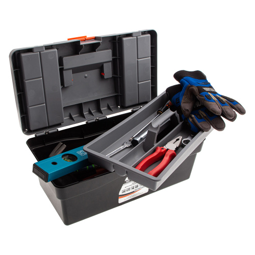 Ящик для инструмента 17", 420 х 220 х 180 мм, пластик Stels по ценам производителя в Челябинске с доставкой по всей России