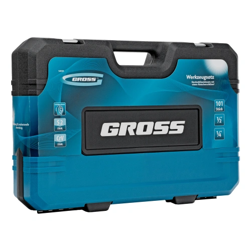 Набор инструментов, 1/4", 1/2", CrV, 120 зубьев, 101 предмет Gross по ценам производителя в Челябинске с доставкой по всей России