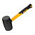 Киянка резиновая, 24 oz, черная резина, фибергласовая рукоятка Denzel по ценам производителя в Челябинске с доставкой по всей России