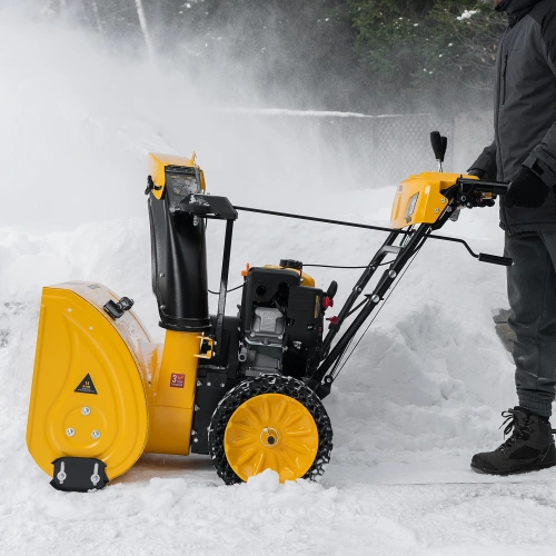 Бензиновая снегоуборочная машина SBM 610S PRO, 212 cc, электростартер, фара, обогрев Denzel по ценам производителя в Челябинске с доставкой по всей России