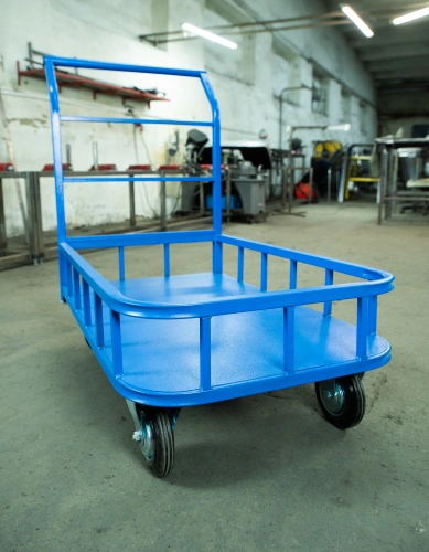 Тележка платформенная TOR ТП-МБ (600х1000) с бортами (колеса 160 мм) по ценам производителя в Челябинске с доставкой по всей России