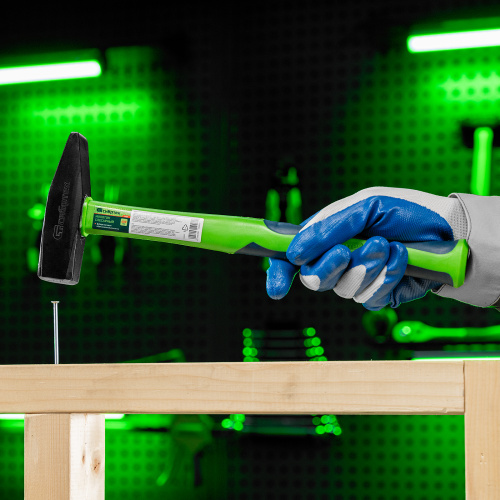 Молоток слесарный, 600 г, фибергласовая обрезиненная рукоятка Сибртех по ценам производителя в Челябинске с доставкой по всей России