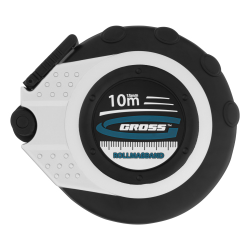 Рулетка геодезическая 10 м х 13 мм, закрытый корпус, металлическая лента, нейлон Gross по ценам производителя в Челябинске с доставкой по всей России