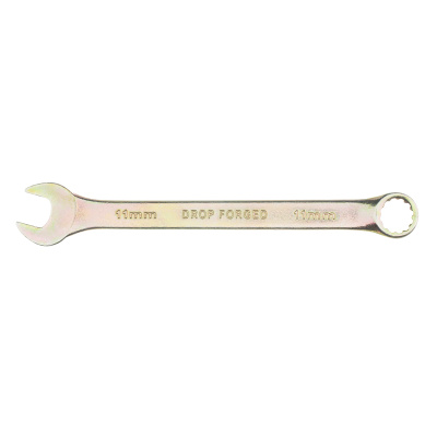 Ключ комбинированный, 11 мм, желтый цинк Сибртех по ценам производителя в Челябинске с доставкой по всей России