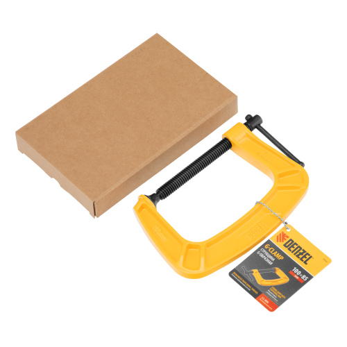 Струбцина G-образная, усиленная, 100 мм Denzel по ценам производителя в Челябинске с доставкой по всей России