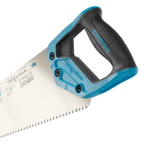 Ножовка по дереву "Piranha", 450 мм, 7-8 TPI, зуб-3D, каленый зуб, двухкомпонентная рукоятка Gross по ценам производителя в Челябинске с доставкой по всей России