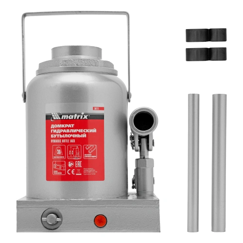 Домкрат гидравлический бутылочный, 30 т, h подъема 244-370 мм Matrix по ценам производителя в Челябинске с доставкой по всей России