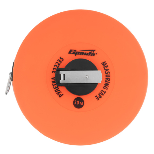 Рулетка геодезическая, 30 м х 12,5 мм, лента ПВХ, закрытый круглый корпус Sparta по ценам производителя в Челябинске с доставкой по всей России