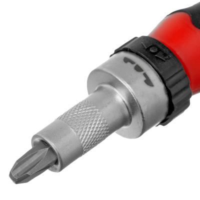 Отвертка реверсивная с набором бит и насадок торцевых, CrV, 1/4, 16 шт Matrix по ценам производителя в Челябинске с доставкой по всей России