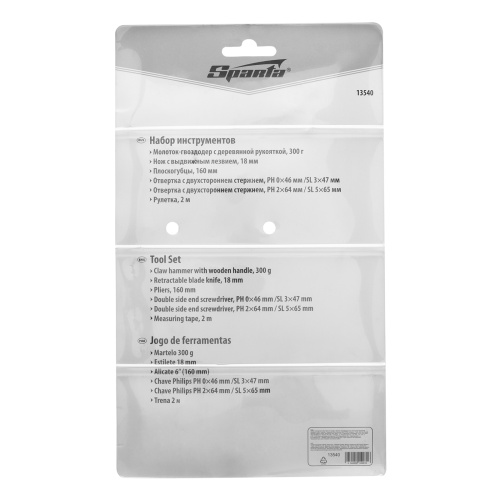 Набор инструментов бытовой, 6 предметов Sparta по ценам производителя в Челябинске с доставкой по всей России
