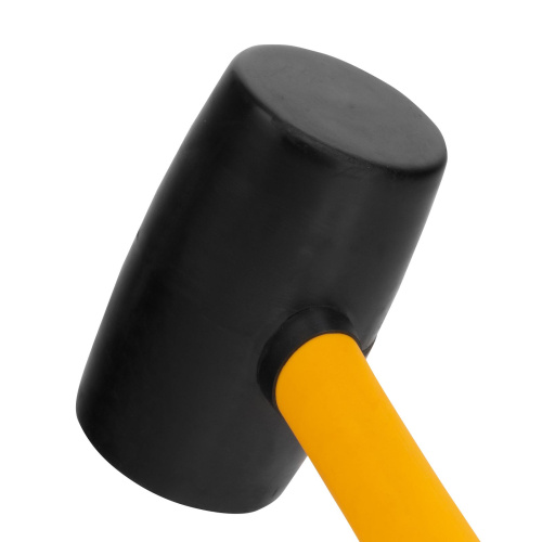 Киянка резиновая, 24 oz, черная резина, фибергласовая рукоятка Denzel по ценам производителя в Челябинске с доставкой по всей России