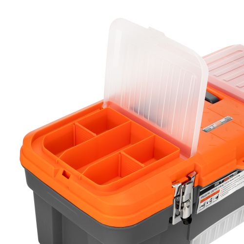 Ящик для инструмента с мет. замками 22", 560х285x235 мм Stels по ценам производителя в Челябинске с доставкой по всей России