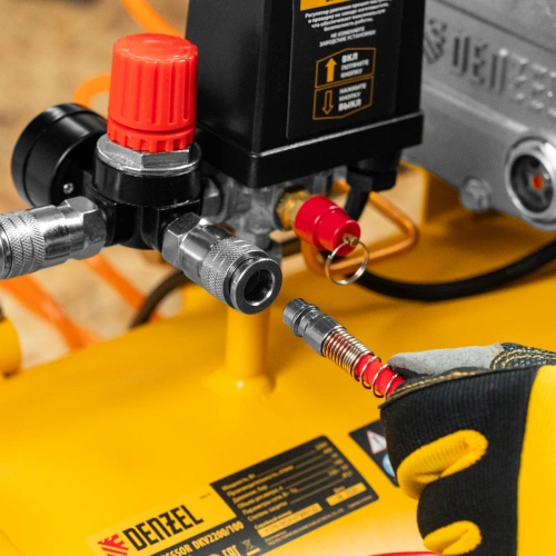 Компрессор воздушный DKV2200/100, Х-PRO 2.2 кВт, 400 л/мин, 100л Denzel по ценам производителя в Челябинске с доставкой по всей России