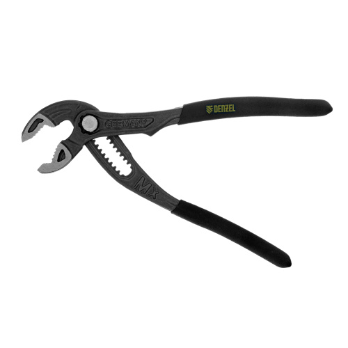 Клещи переставные, кнопочный механизм, обливные рукоятки, 180 мм Denzel по ценам производителя в Челябинске с доставкой по всей России